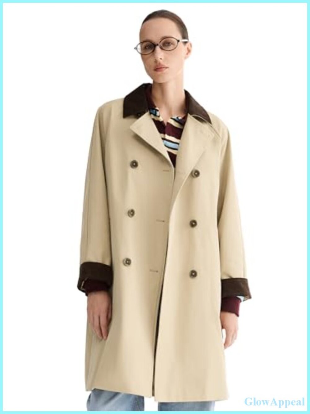 Orolay Women's Waterproof Trench Coat Spring Fall Casual Barn Jacket Oversized